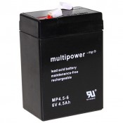 MP4.5-6 - 6V 4,5Ah AGM Algemeen gebruik van Multipower