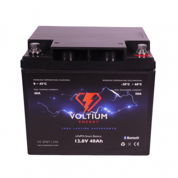 Voltium Energy® LiFePO4 Lithium accu 12,8V 40Ah met APP