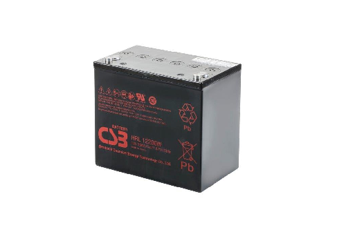 HRL12200W - 12V 54Ah 215W AGM High Rate Long Life van CSB Battery