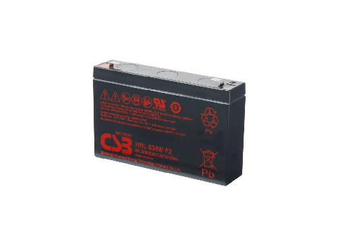 HRL634W - 6V 8,5Ah 34W AGM High Rate Long Life van CSB Battery