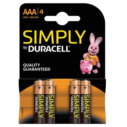 MN2400 Duracell Simply AAA BL4