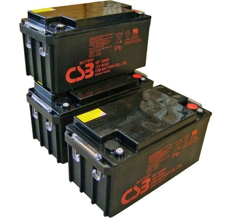 UPS noodstroom accu 3 x GP12650I van CSB Battery