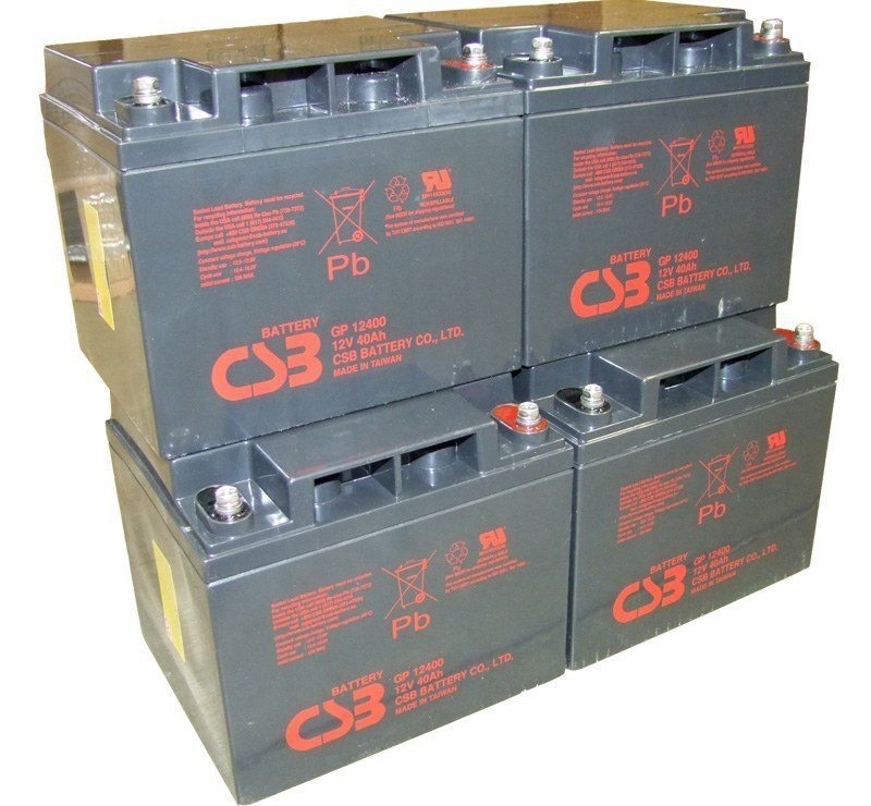 UPS noodstroom accu 4 x GP12400I van CSB Battery