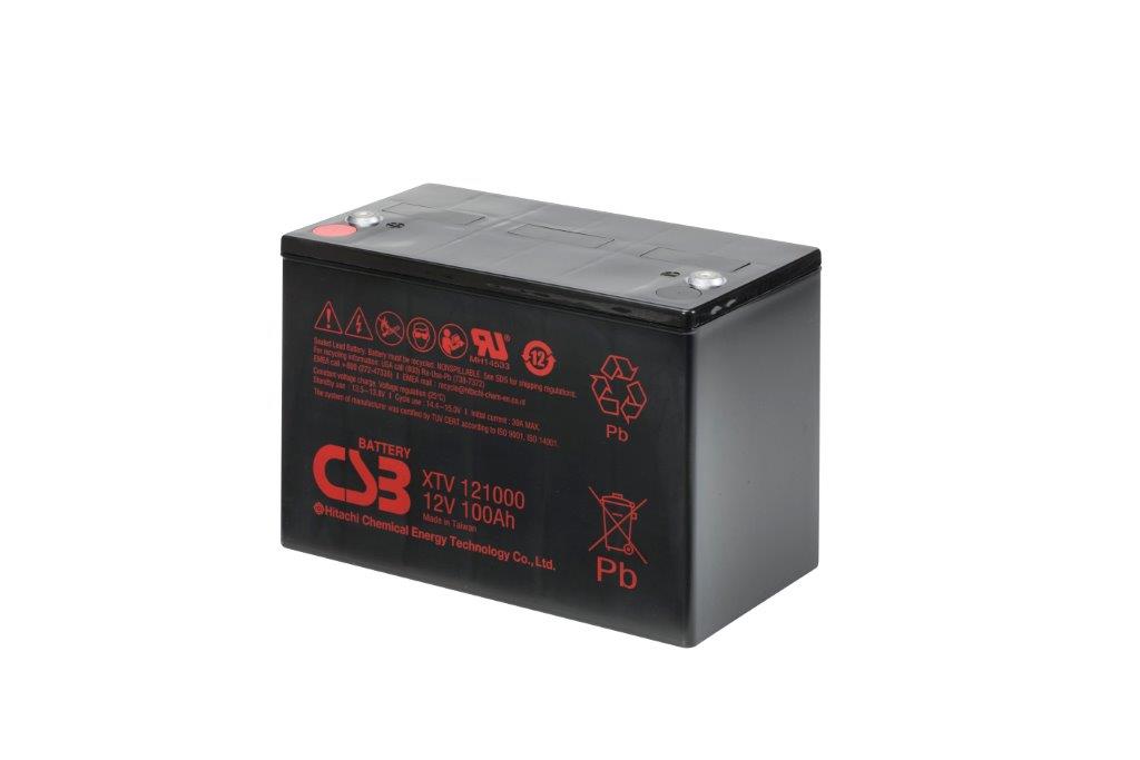 XTV121000 - 12V 100Ah AGM Extreme Temperatures Version van CSB Battery