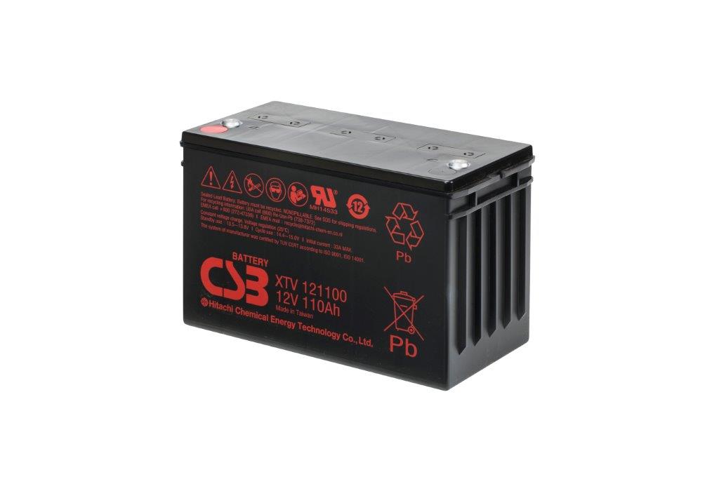 XTV121100 - 12V 110Ah AGM Extreme Temperatures Version van CSB Battery