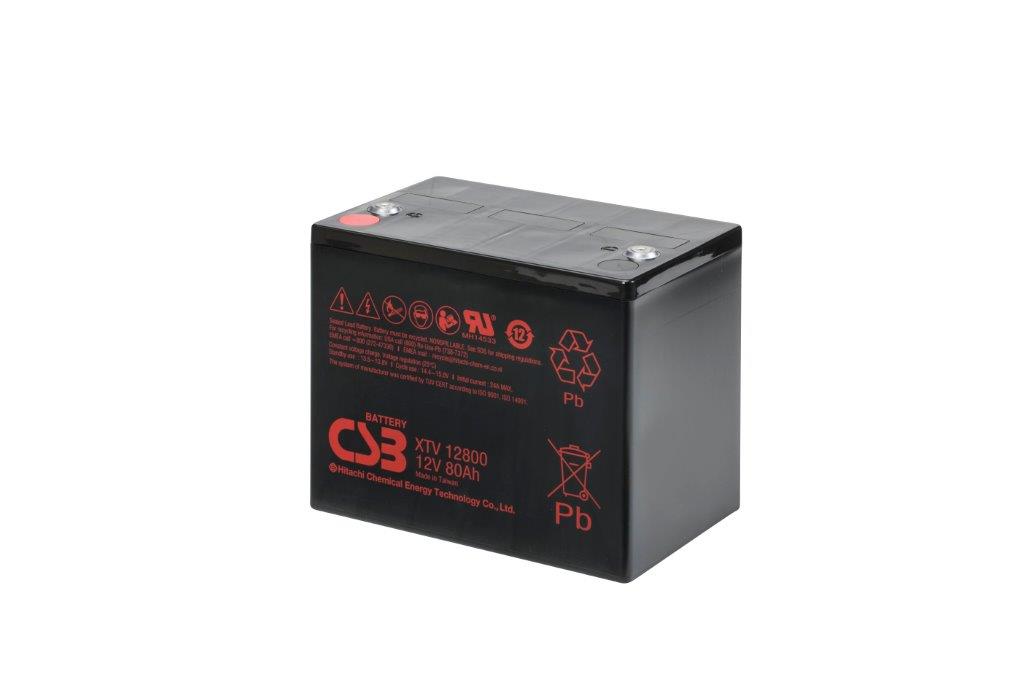 XTV12800 - 12V 80Ah AGM Extreme Temperatures Version van CSB Battery